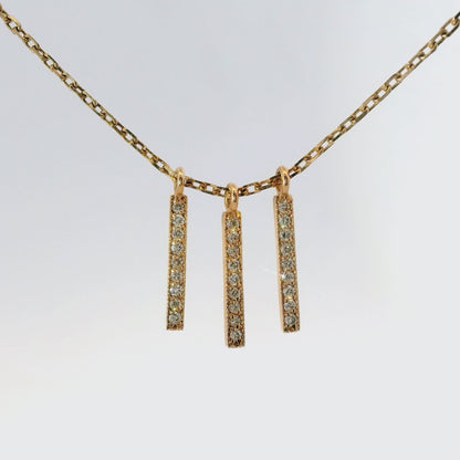 0.17CT Diamond Pendant 14k rose gold