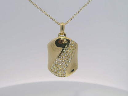 0.93CT Diamond Pendant 14k Yellow Gold