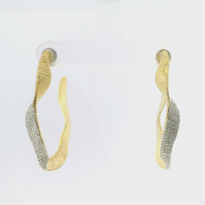 0.52CT Diamond 14k Yellow Gold Earring