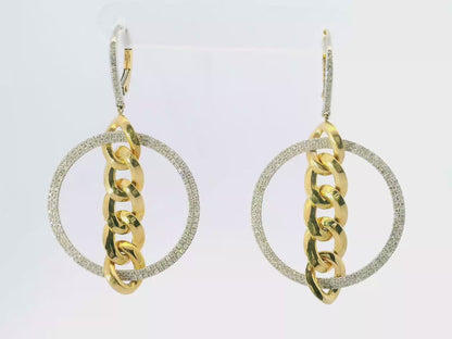 2.32CT Diamond Earring 14k White Gold