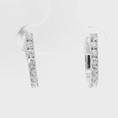 0.55CT Diamond 14k White Gold Earring