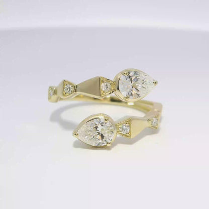 1.08CT Lab Diamond Ring 14k Yellow Gold